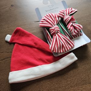 Baby Christmas hat and bows